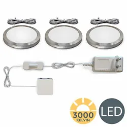 B.K. Licht spots LED vitrine - Zeta • set de 3 • module LED intégré • blanc chaud 3.000 Kelvin • 170 Lumen...