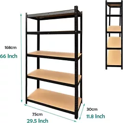 Type: Garage Shelves. ☆★☆ Height Adjustable Between Two Shelves: Shelf height is adjustable every 35mm, and each...