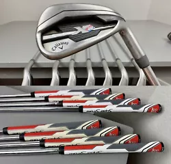 Callaway XR Iron Set 4-PW, AW True Temper Speed Step 80 Regular Steel Mens RH. Please see detailed pictures thoroughly...
