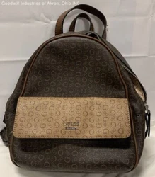 Condition: Gently Loved. Color & Material: Brown/Beige, Leather.