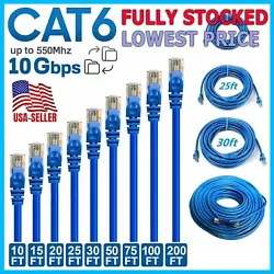 Pre Made CAT6 LAN Network Cable. Security advanced capabilities, Cat6 is Perfect for any critical network installation....