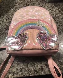 Miss Gwen’s OMG Accessories Girl’s Back Pack W/ Rainbows & Butterflies. Condition is Pre-owned. Shipped with USPS...