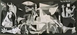 Guernica (Spanish:[ɡeɾˈnika], Basque:[ɡernika] ) is a large 1937 oil painting on canvas by Spanish artistPablo...