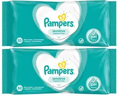 * Pampers* Sensitive* Fragrance Free* 0% Alcohol, dyes, Sulphates* 52 Wipes