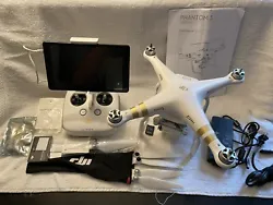 DJI Phantom 3 Professional 4K Camera Quadcopter - White DJI Pilot app, brand new back pack case, extra set of props...