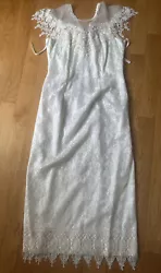 Vintage 70s 80s Prom Dress Size 18 Lacy Occasion Wedding Bridesmaid Usa Made HTF. Slight stain as pictured but seems...