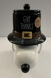 RAE DUNN Snoopy Thanksgiving Canister/Cookie Jar - GIVE THANKS