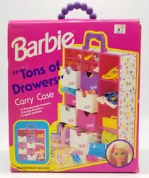 Barbie Tons Of Drawers Carry Case #12220 1995 Vintage Package Wear