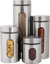 Our canisters are designed for Flour, Sugar, Coffee and Tea storage. Keep your dry food fresh by keeping it in this...