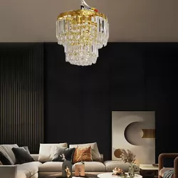 Shinning Crystal: Sparkling crystals creates good glass touch and feeling to the crystal ceiling light. NOT acrylics!...