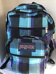 JanSport Black/Purple/Blue Plaid Back. However, I am not an expert or collector. A few tiny specks on the bottom of the...