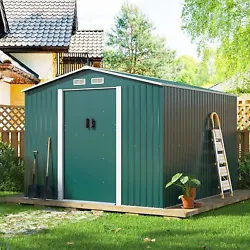 【Multi-purpose Utility Shed】 : With double lockable sliding doors, the shed can be used not only as an outdoor tool...
