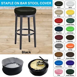 Replace your old worn, torn and tattered stool top with an affordable DIY staple on replacement cover. Made with Heavy...