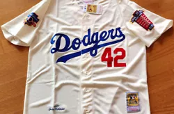 Los Angeles Dodgers #42 Jackie Robinson cooperstown Jersey. Everything is sewn on!