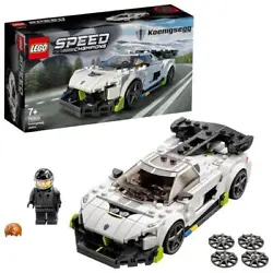 LEGO 76900 Speed Champions Koenigsegg Jesko Jouet voiture de course pour enfants avec mini figurine de pilote en...