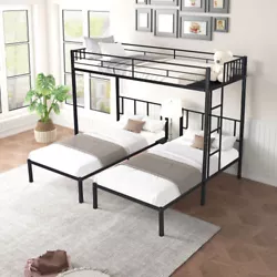 Built-in ladders on each side let you reach upper bunk easily and safely. More than that, this bunk bed has passed...