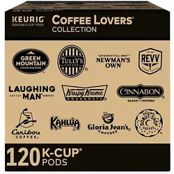 Includes 6 K-Cup pods from 20 popular varieties, including Green Mountain Coffee Roasters Breakfast Blend, Green...