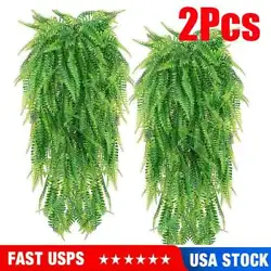 · LIVELY GREEN ARTIFICIAL BOSTON FERN PLANT: Lively artificial Boston fern, features elegant green color and rich...