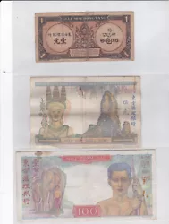 Petite collection de 47 billets - Indochine, Sud Viet-Nam 1975 -. A voir l état des billets.