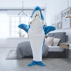 【Material 】 Shark blanket adult made with thesuper soft cozy flannel fleece fabric. Super soft, comfortable and...