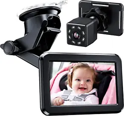 Every trip. driving with the baby just got easier. Easy to install&use - Easily mount baby car mirror to the headrest...