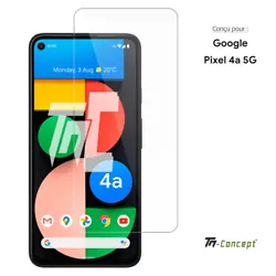Modèle(s) de smartphone(s) compatible(s) : Google Pixel 4A 5G. • Verre trempé TM Concept® Premium (Qualité AAA) -...