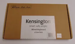 Kensington K72447WW wired keyboard. Compatible with iPad, iPhone, iPod, and most Apple iOS devices with a lightning...