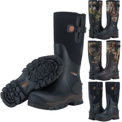 HISEA Unisex Rain Boots Adjustable Drawstring Waterproof Non-Slip Garden Shoes. HISEA Unisex Ankle Rain Boots...