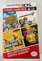 Nintendo 3DS Players Guide Pack: 4 Guides in One. Animal Crossing/Mario Kart 7. In used condition