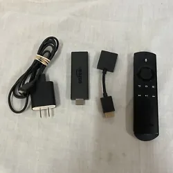 Amazon Fire Stick LY73PR w/ Remote, HDMI Extender, Cable, Plug. Excellent working condition. Remote batteries (2 AAA)...