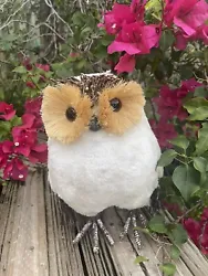 This beautiful, handmade wooden owl figurine is sure to add a touch of winter wonderland charm to your home decor. With...