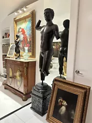 A gorgeous and lifesize and heavy bronze Statue! Neoclassical design, very unique and different, has a beautiful glaze...
