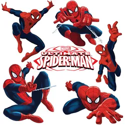 The Marvel Spider man wall stickers are sure to thrill the web slingers fans of all ages. A must have for any comic...