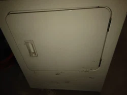 Dryer Door White Part Number W10861227 Manufactured by Whirlpool- used.  This part works with the following products: ...
