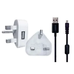 CHARGEUR MURAL USB 3 BROCHES ET CÂBLE USB Design compact : design résistant à la chaleur et anti-jet, compact et...
