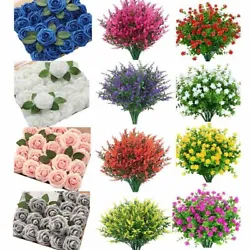 Artificial Flower Bundles. · DECORATIVE ARTIFICIAL PLANTS: The artificial plants can be used for indoor decoration or...