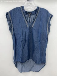 Type: Sleeveless Tunic. Material: Denim.