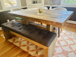 Rustic, farmhouse look. You can look at west elm website for more photos etc. 4 west elm mid-century upholstered...