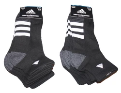 ADIDAS + AEROREADY + CUSHIONED + COMPRESSION + QUARTER CUT. Condition: NWT. 6 PAIR : Extended size 12-15.
