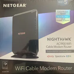 Netgear Nighthawk Model AC1900 WiFi Built-in DOCSIS 3.9 Cable ModemRouter-SEALED. Condition is 