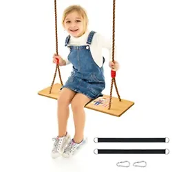 ★The high-quality wooden swing is made of oak. It is suitable for children and adults. ★The surface of the...