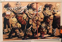 This Dragon Ball Z wall scroll comes complete like the picture shows here.  Unlike ordinary paper poster, this wall...