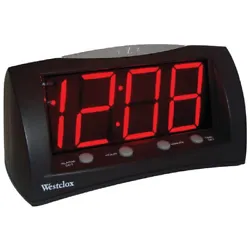 Westclox Alarm Clock. Westclox Alarm Clock has a large display with 1.8