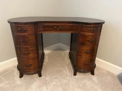 Antique Kidney Bean Writing Desk Original Finish 46