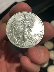 EACH order includes 1 silver eagle BU Coin! Each order is for 1 US Silver Eagle Coin per order of random date silver...