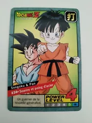 Dragon ball Z Power Level Carddass Songoku n°624 bandai 1996 france.