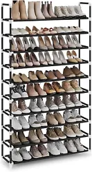 I do believe you must be satisfied with this Simple Assembly 10 Tiers Non-woven Fabric Shoe Rack with Handle! Just...