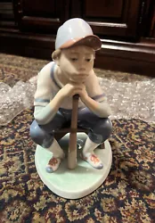 Lladro 6090 ~ Baseball Player ~ Sitting Figurine. It is excellent condition. No wears, no damages. It does not come...