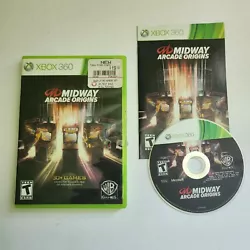 Midway Arcade Origins CIB Complete Xbox 360 tested works free shipping!.  Sticker wear  Complete  Tested and working ...