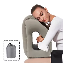 PVC Inflatable Travel Sleeping Pillow Portable Cushion Neck Pillow Resting Pillow On Airplane Car Bus Pillow Head...